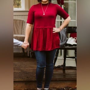 A Pea in the Pod Maternity Top perfect for Christmas!